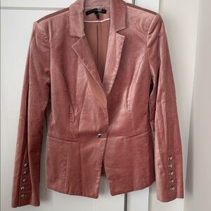 Great condition velvet pink blazer White House black market size 8